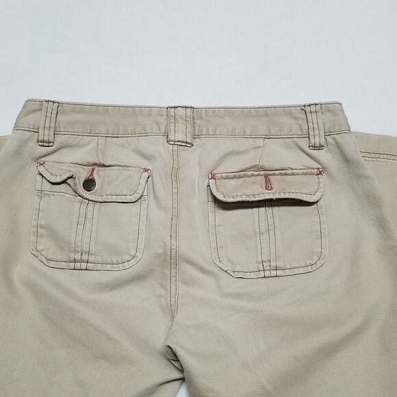 Abercrombie & Fitch Vintage Y2K Khaki Flare Low Rise Pants Jeans 6 - Picture 7 of 10